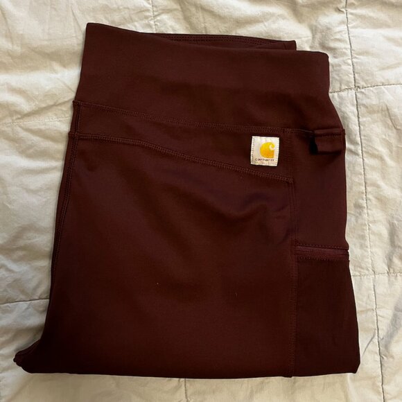 Carhartt Women's Force Lightweight Utility Legging in Brown - Picture 9 of 10